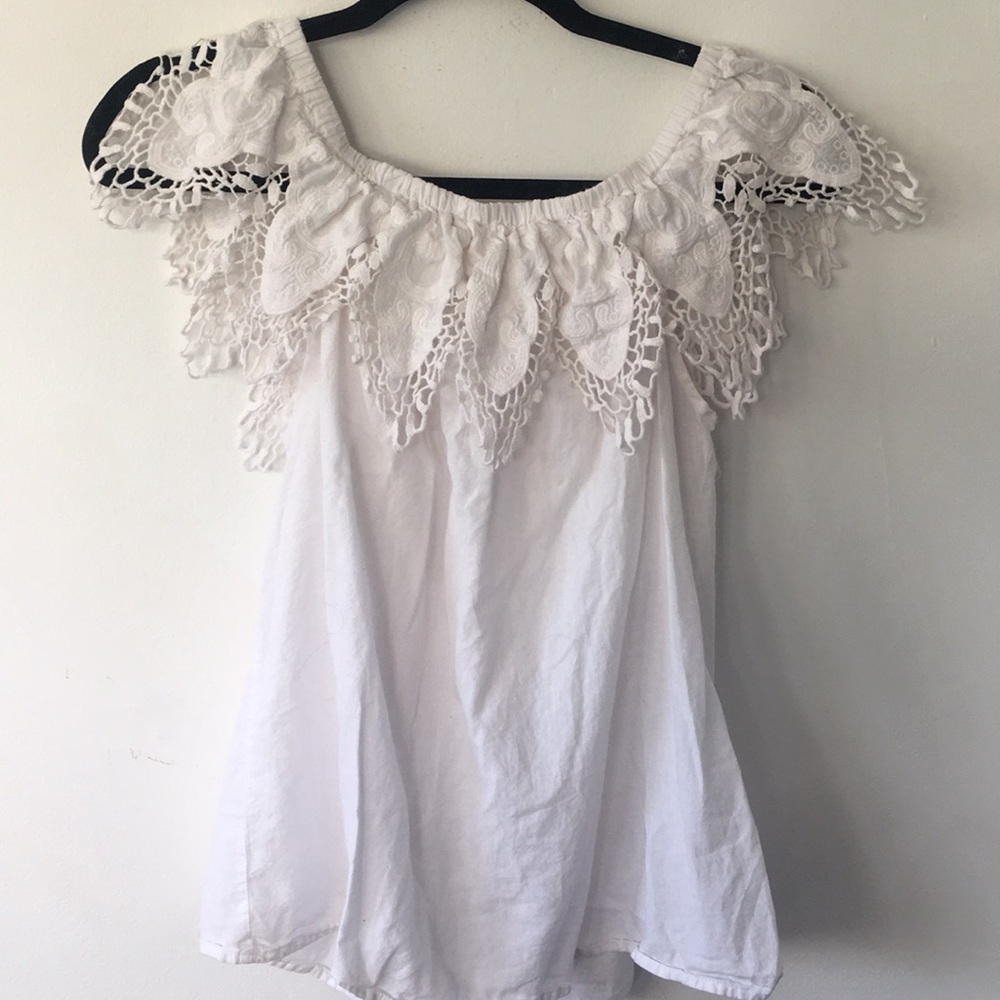 White Off The Shoulder Top